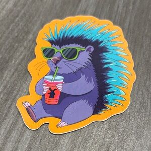 Dutch Bros Sticker Porcupine
